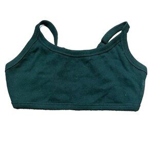 Harlow Forest Green Sports Bra Small Adjustable Workout